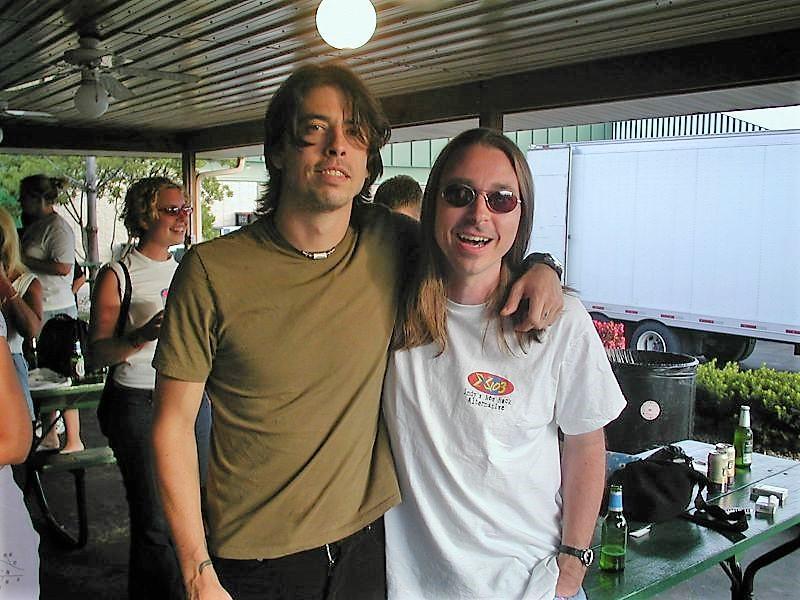Foo Fighter Dave Grohl with Gonzo Greg